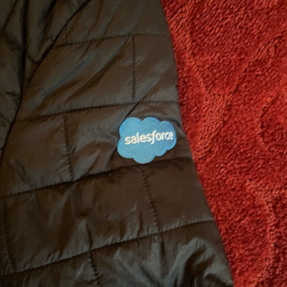 Black Salesforce Fossa Apparel Puffer Jacket in size small. - Picture 2 of 4